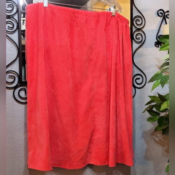 Bundle of 2 Plus size XXL- XXXL Custom Made Skirts / Gray & Velvet Pink Peach - Picture 4 of 10